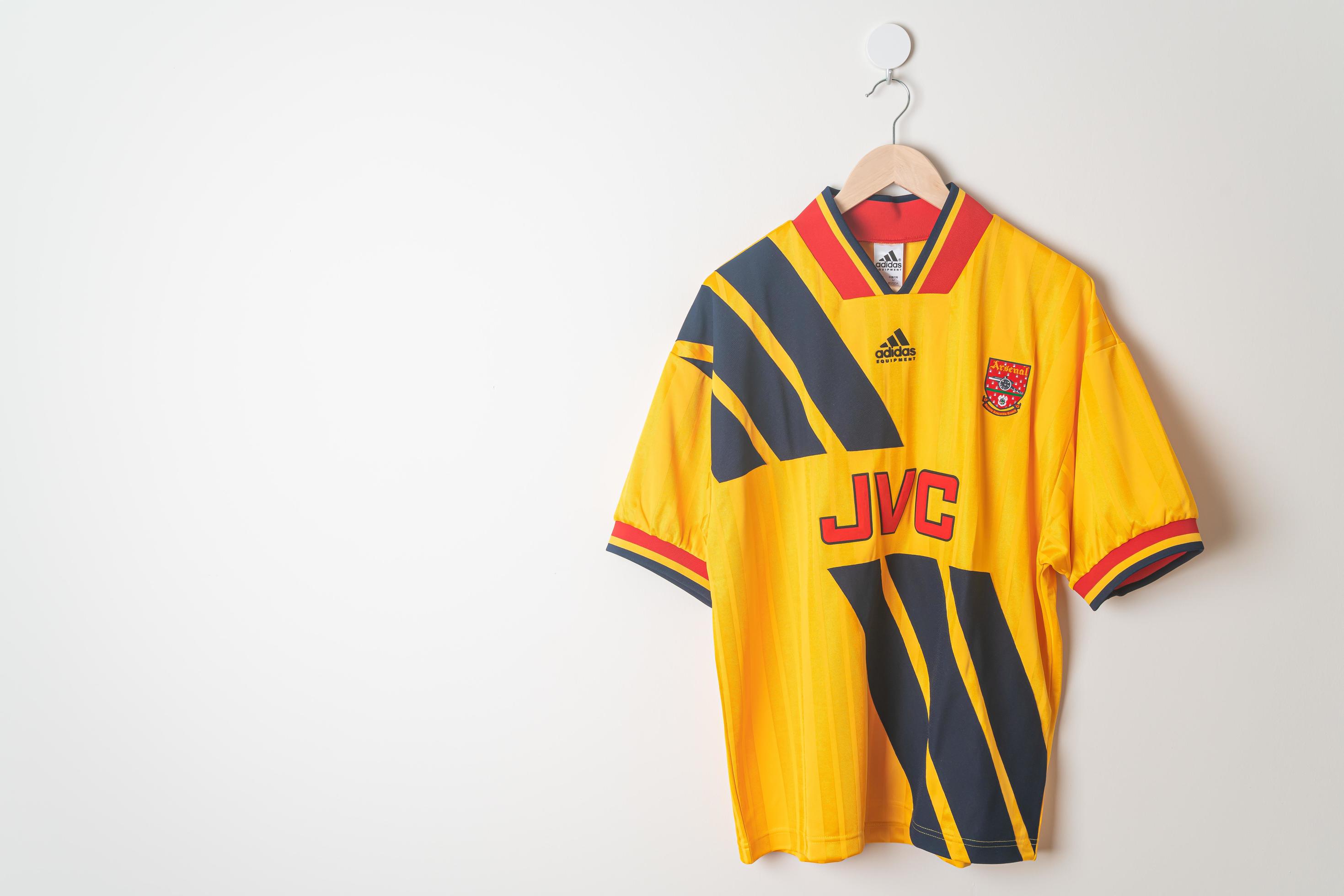 Vintage Arsenal away JVC football shirt jersey