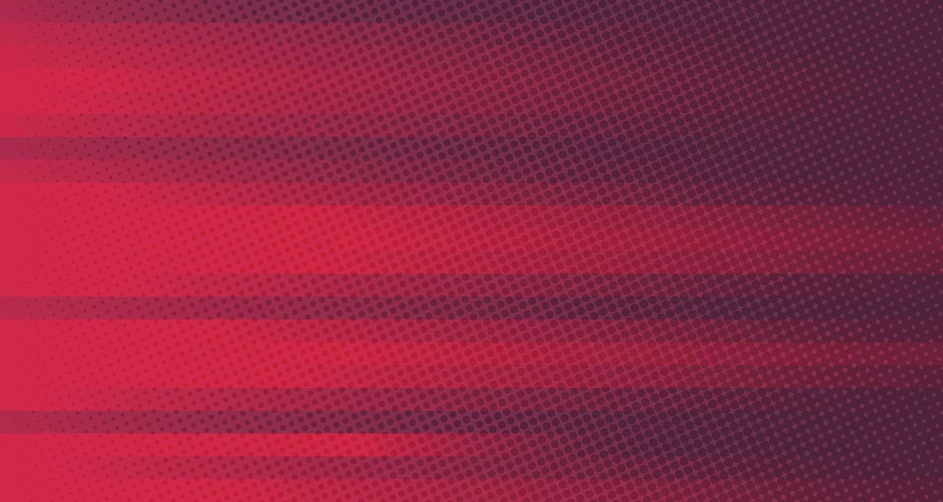 diseño de plantilla de patrón de líneas rojas y púrpuras degradadas abstractas. decorar con elemento de medio tono de círculo geométrico un lado del fondo futurista. ilustración vectorial vector