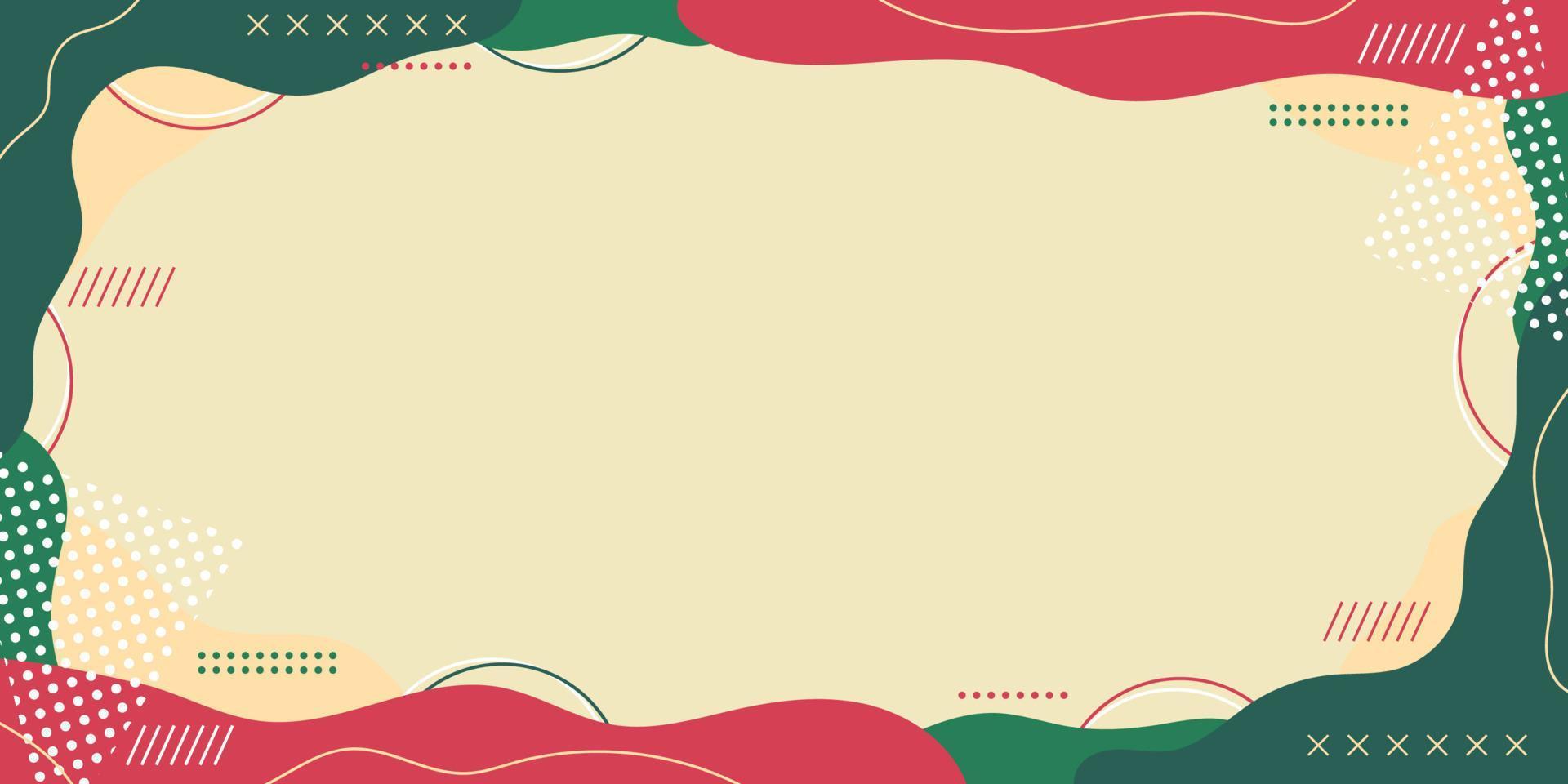 vector de fondo de banner vintage retro con espacio en blanco para texto