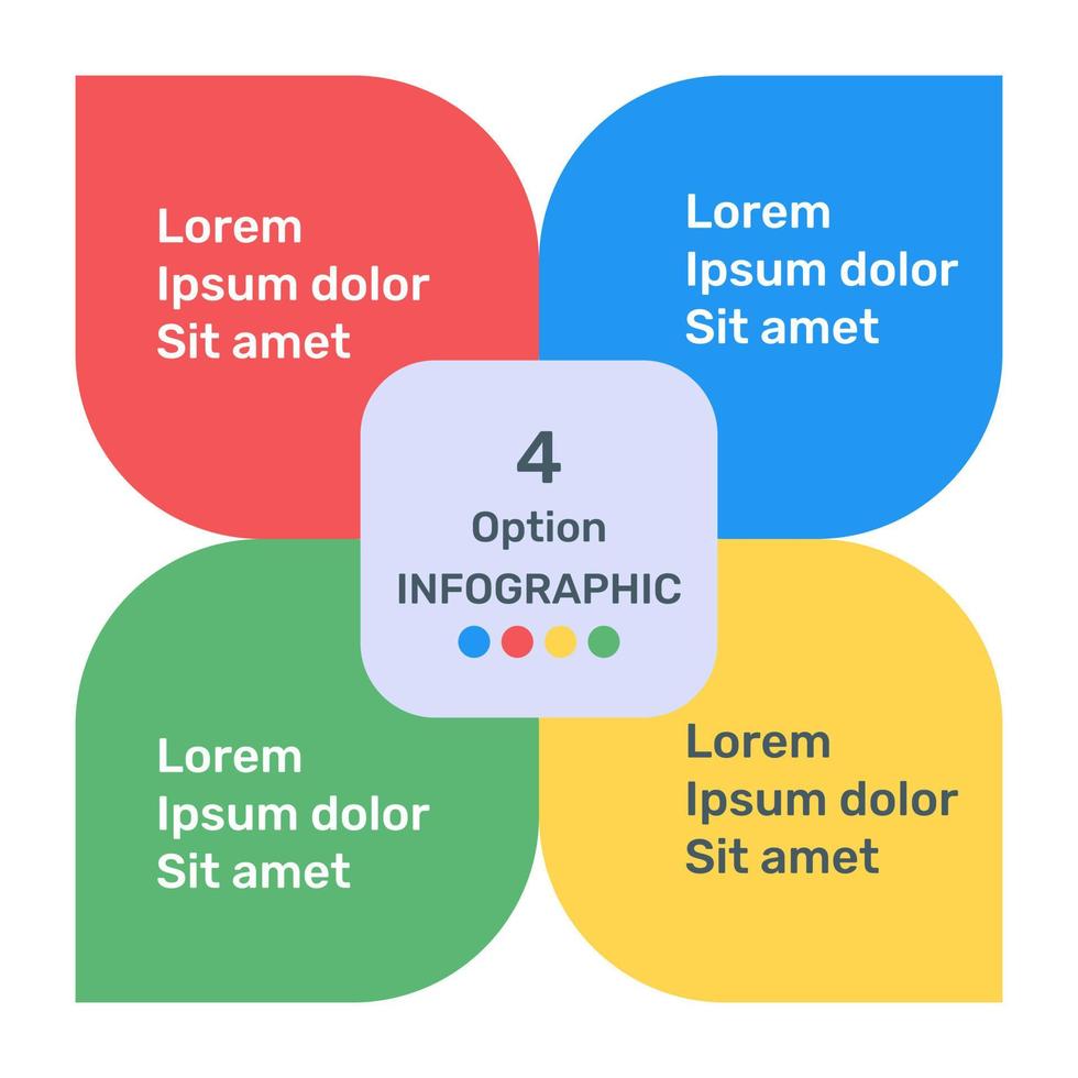 A colourful infographic icon in editable design vector