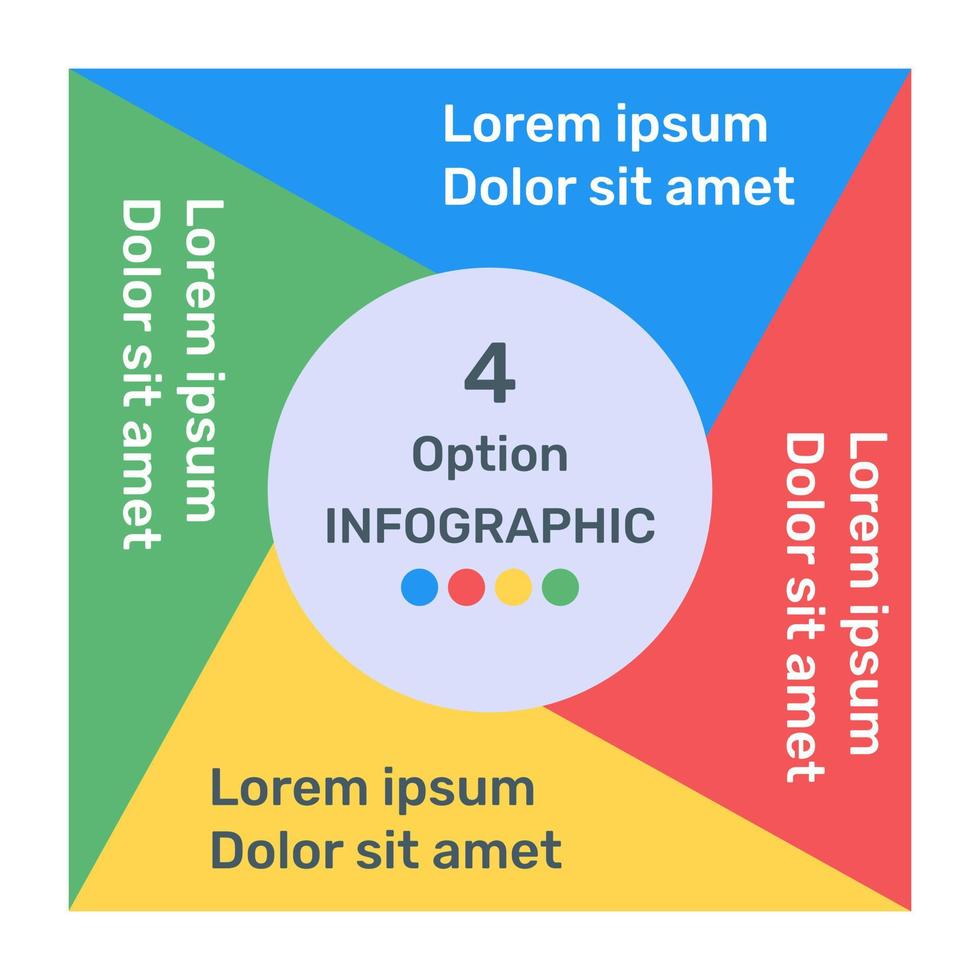 Squares infographic template icon in flat premium vector