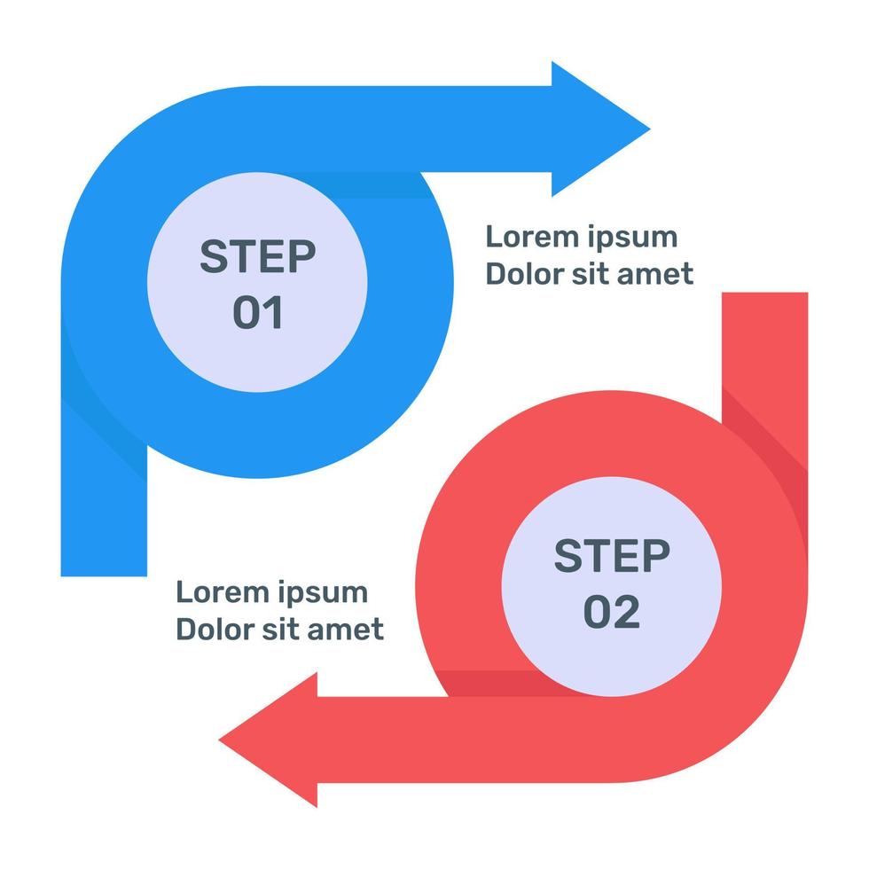 un ícono infográfico colorido en un diseño editable vector