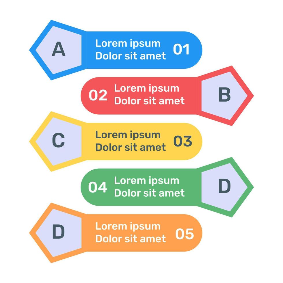 Business data representation through arrows infographic in flat icon vector