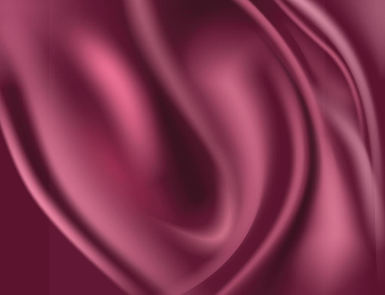 wrinkled red fabric background vector