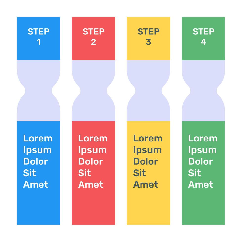 labels chart in flat icon vector