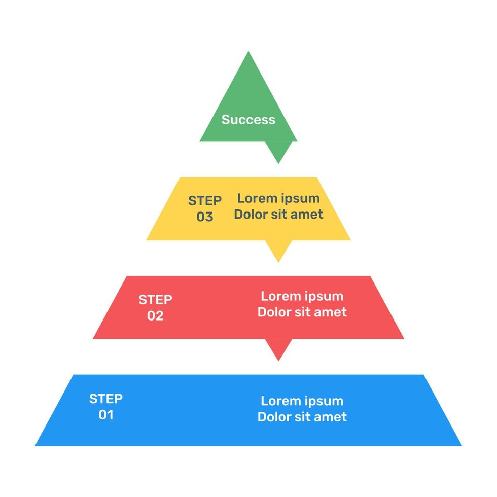 A hierarchical infographic chart in flat editable design 6206858 Vector ...