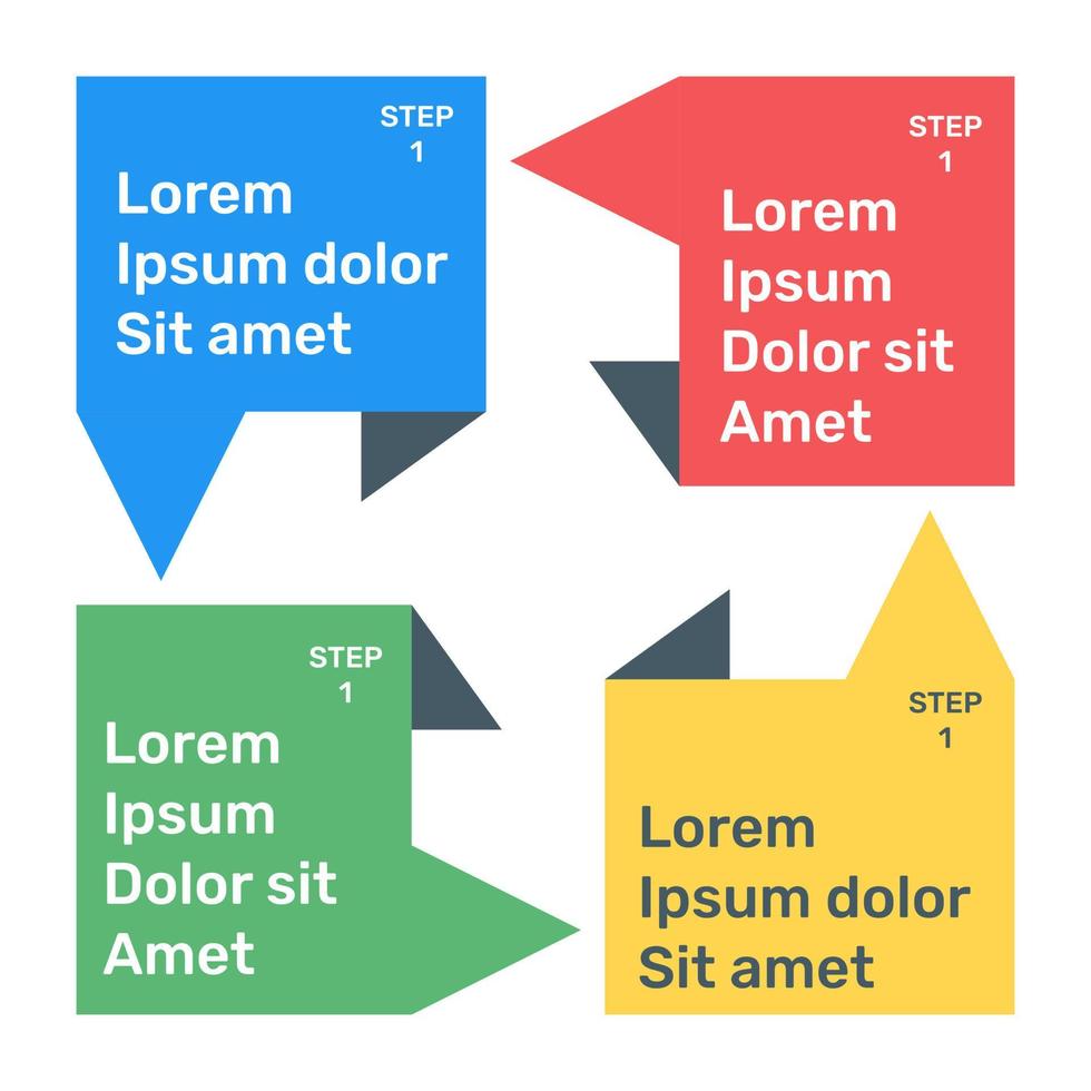 gráfico de etiquetas en icono plano vector