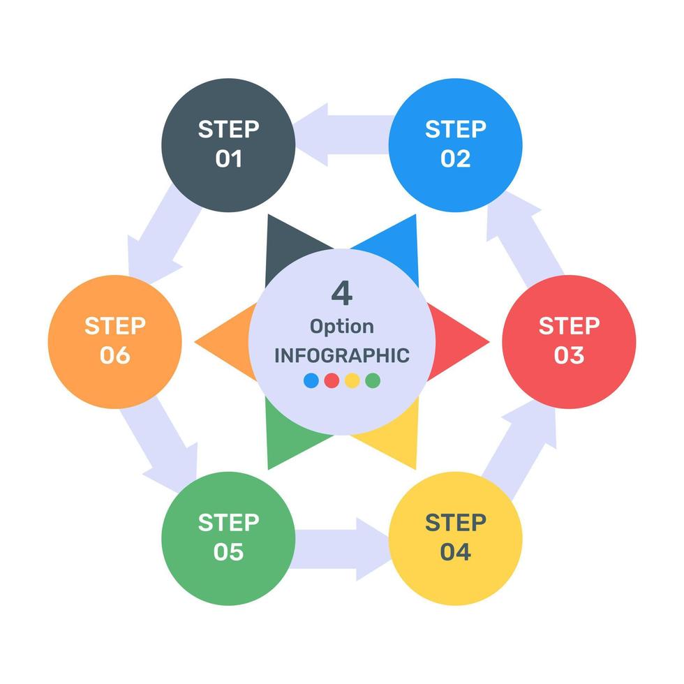 un ícono infográfico colorido en un diseño editable vector