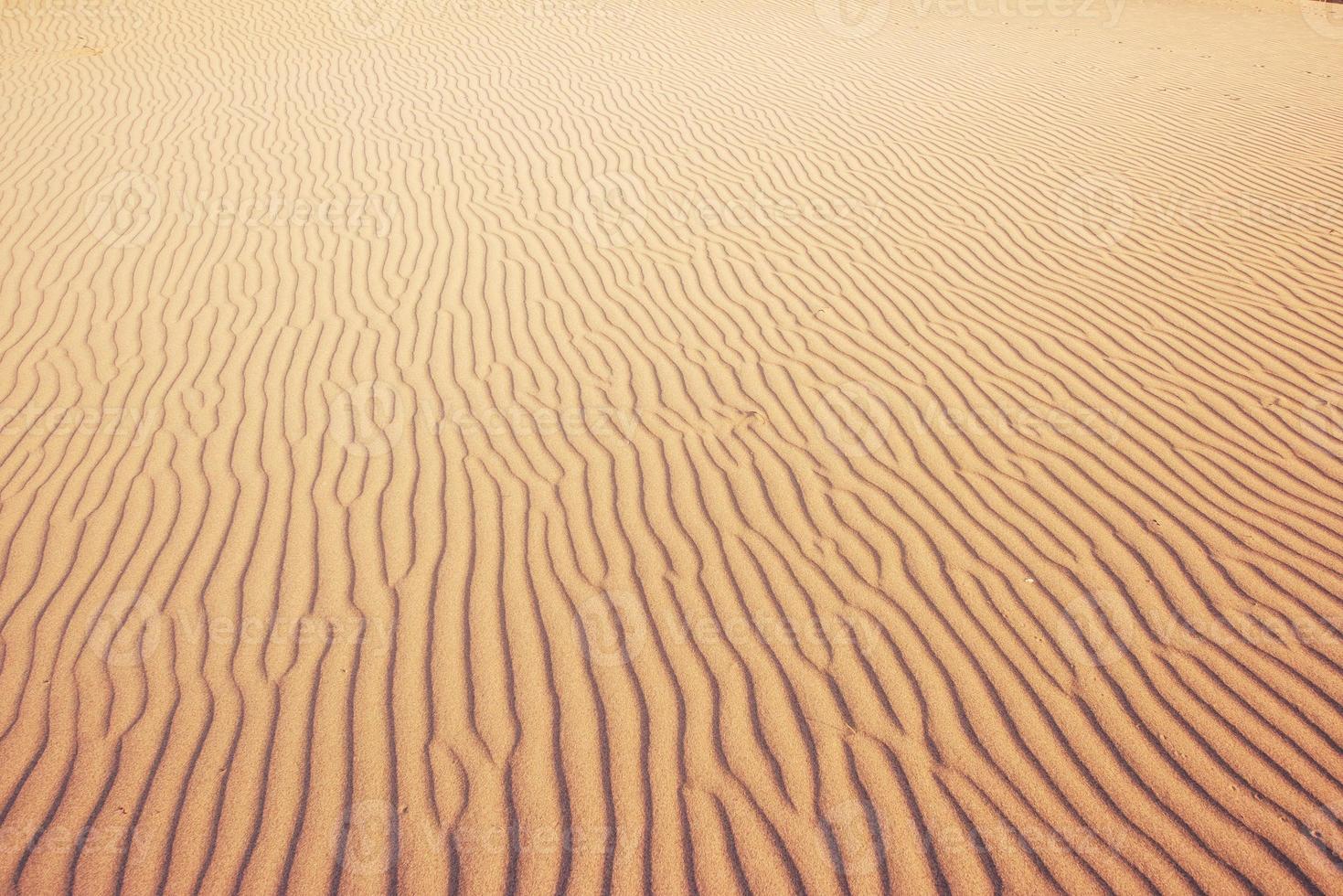 Colorful sunset over mysterious desert in Turkey photo