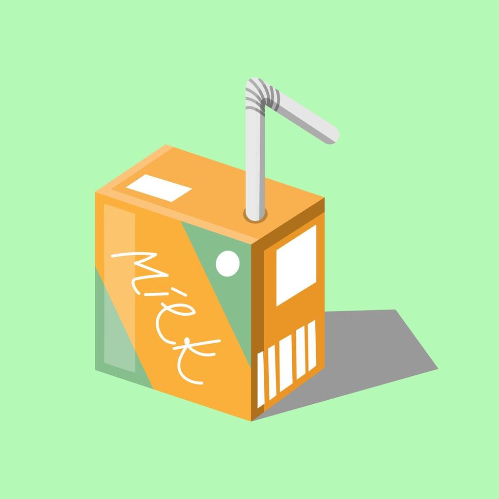 milk box simple design vector