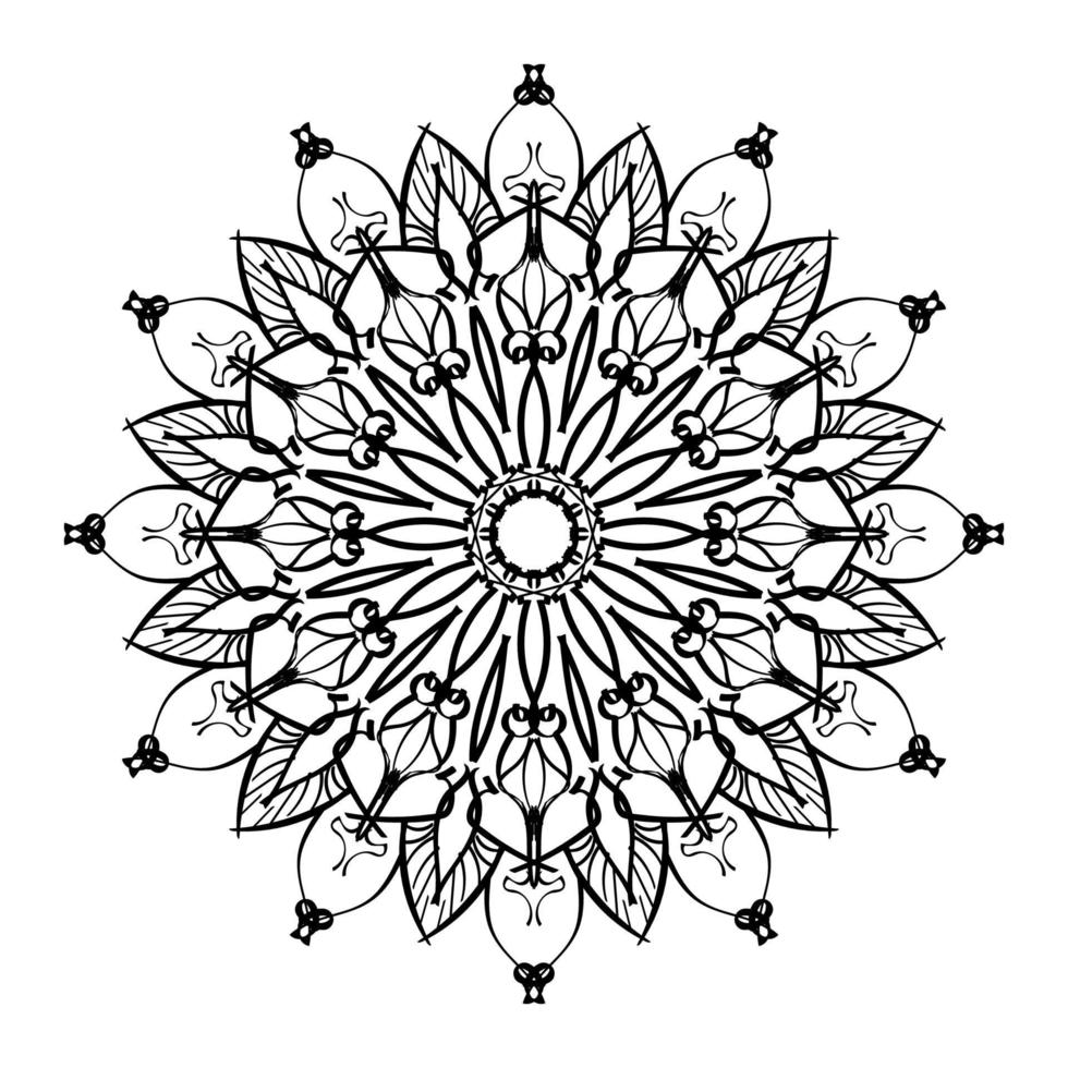 Hand drawn mandala. decoration in ethnic oriental  doodle ornament. vector