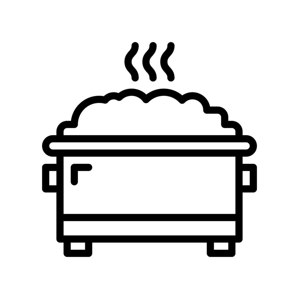 dumpster line style icon. vector illustration for graphic design, website, app