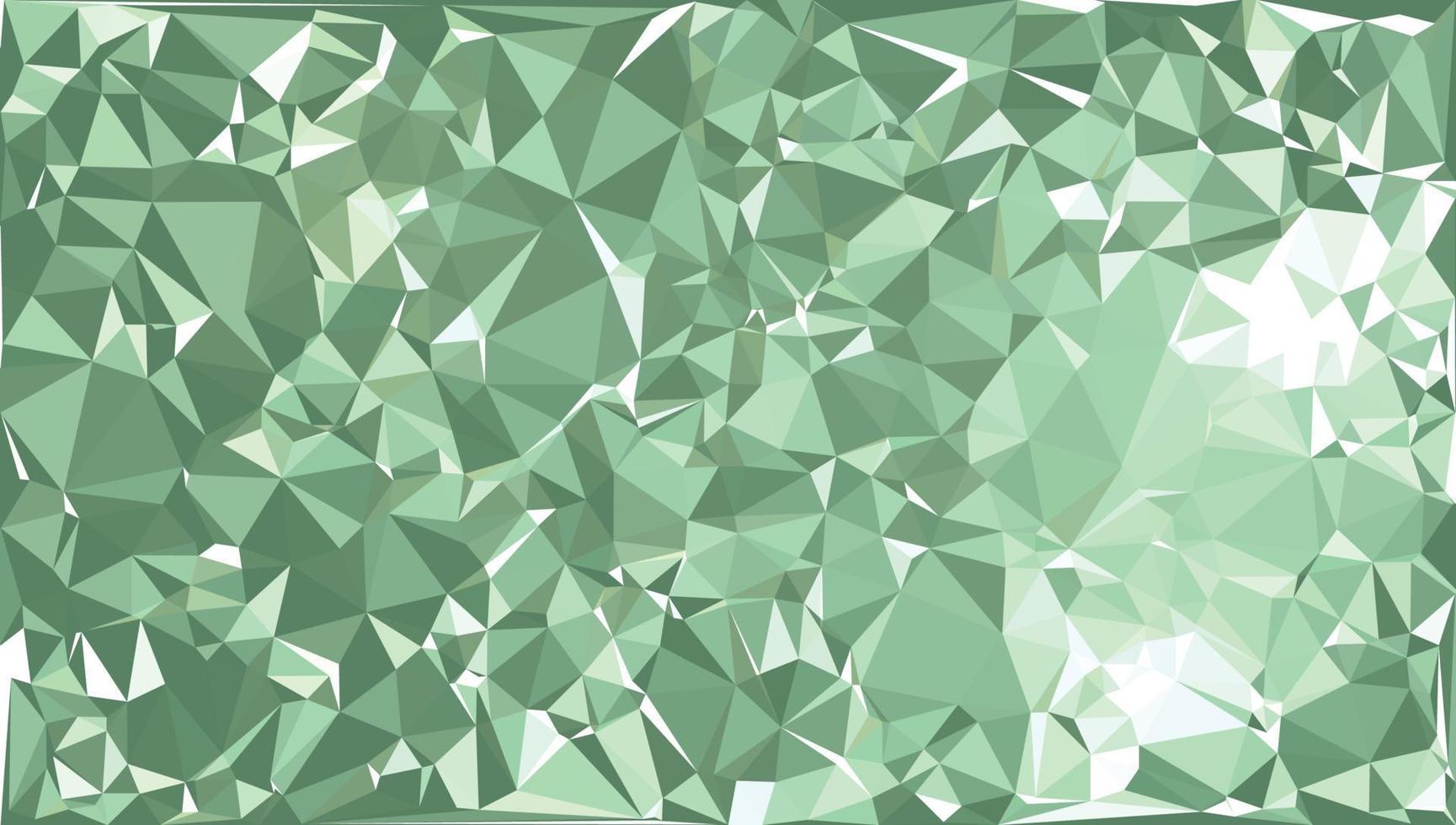 Abstract green triangle shape background. Abstract background of triangles, vector design.