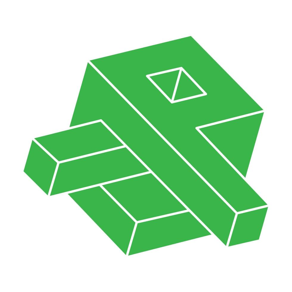 Logo. Impossible shapes, optical illusion, vector. Optical art objects. Geometric figures. Line art. vector