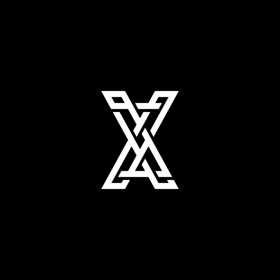 Abstract Modern Letter X Monogram Logo Design Vector