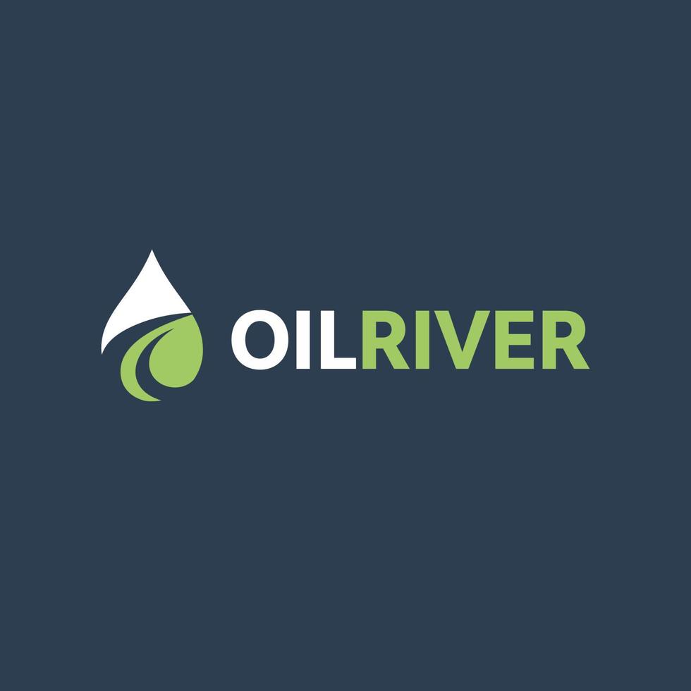 Water or oil drop logo vector