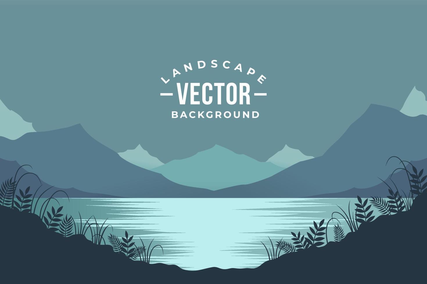 Fondo de paisaje de montaña vector