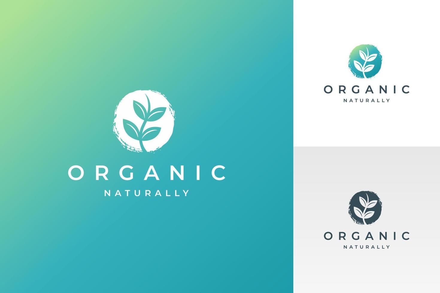 Simple Botanical Logo vector