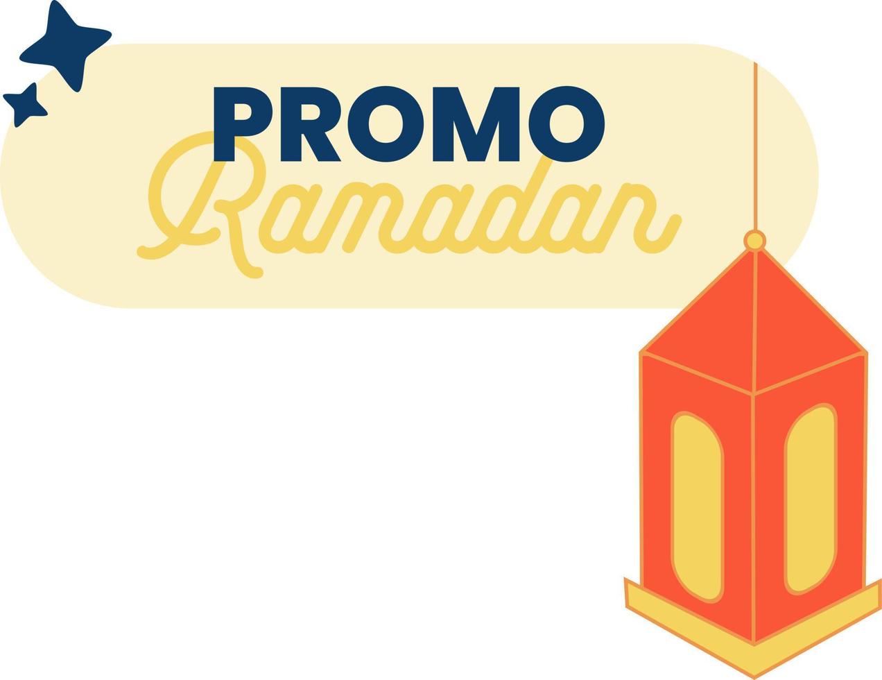 diseño de banner promocional de ramadán, venta de ramadán, descuento de ramadán vector