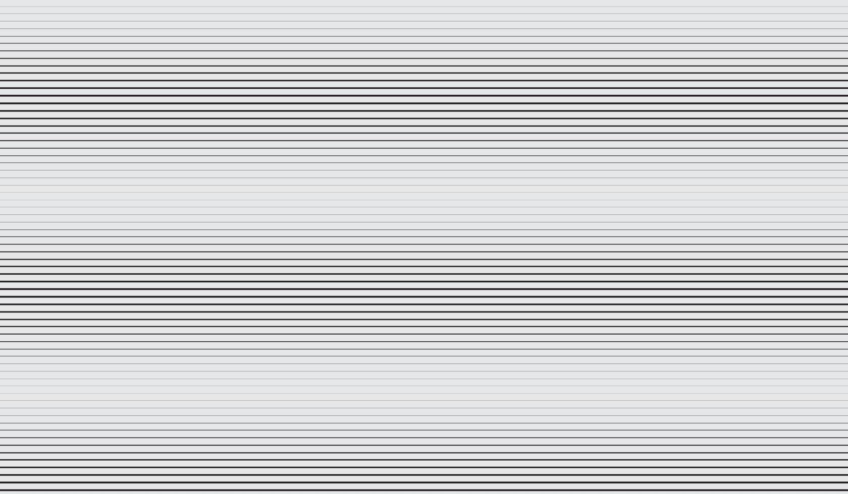 Black horizontal lines with different thickness. Abstract vector pattern, background