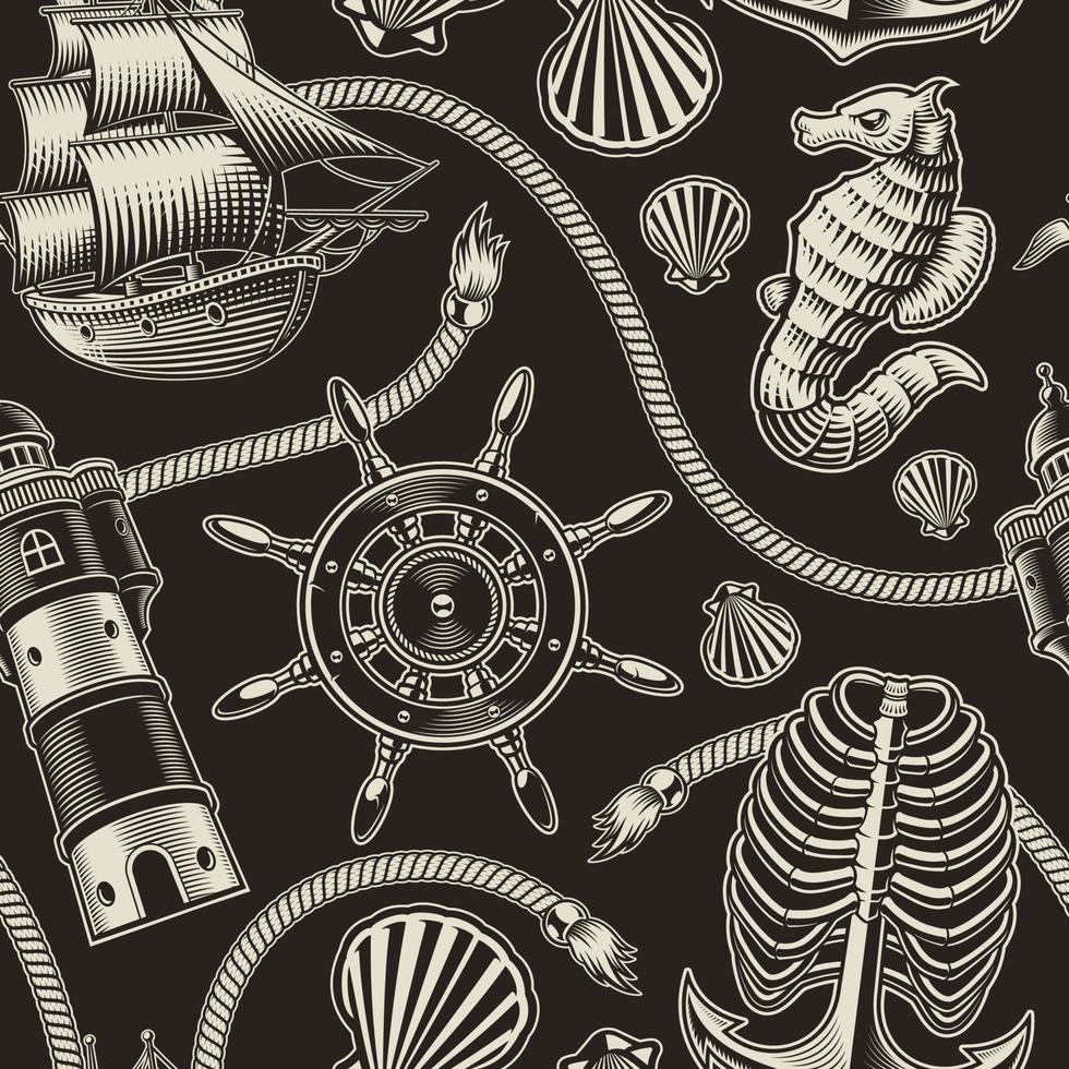 Vintage background on the nautical theme 6207927 Vector Art at Vecteezy