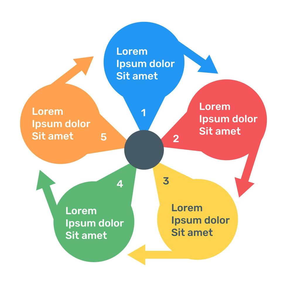 A colourful infographic icon in editable design vector