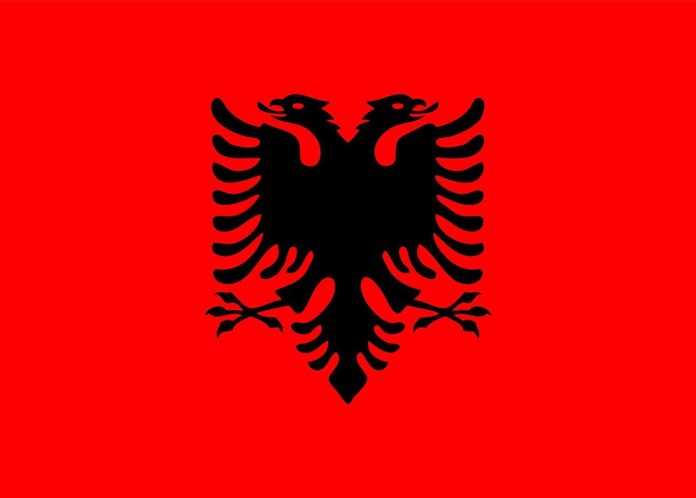 Flag of Albania vector