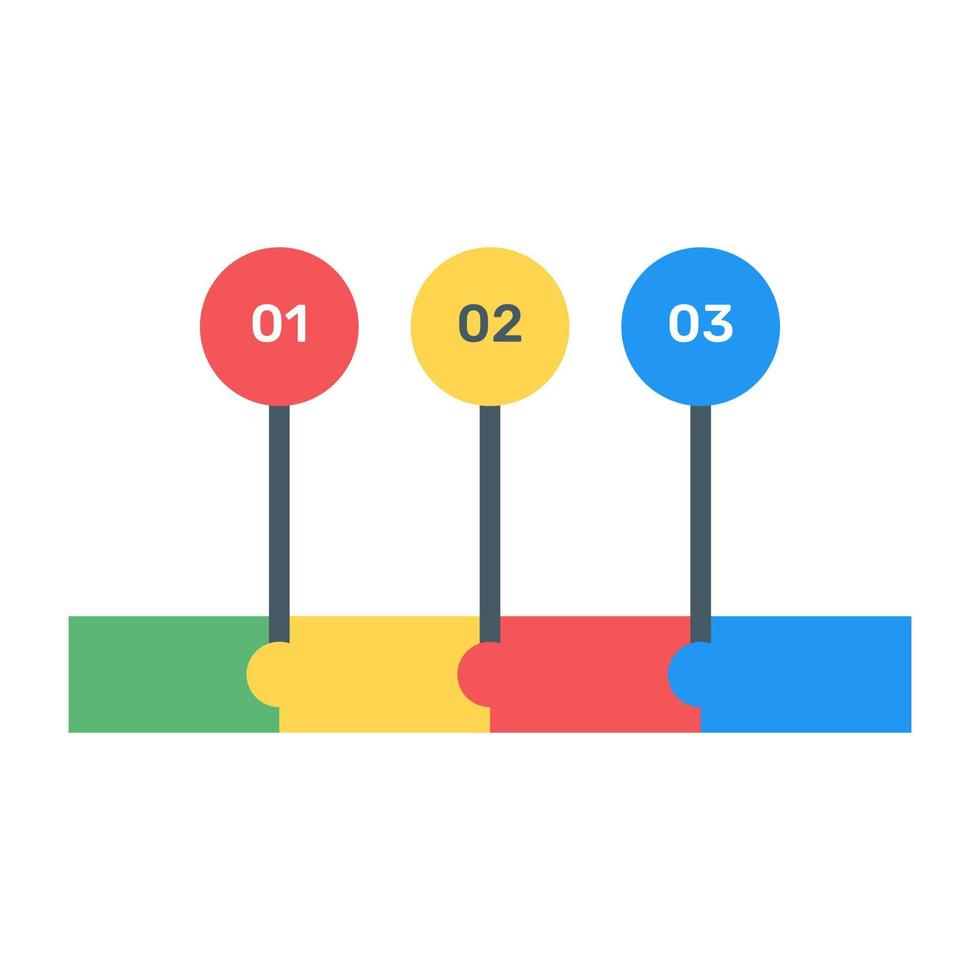 A binary tree diagram icon in flat design vector