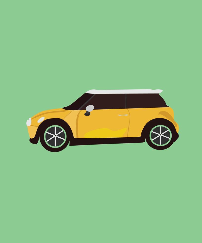 Yellow car vector eps file