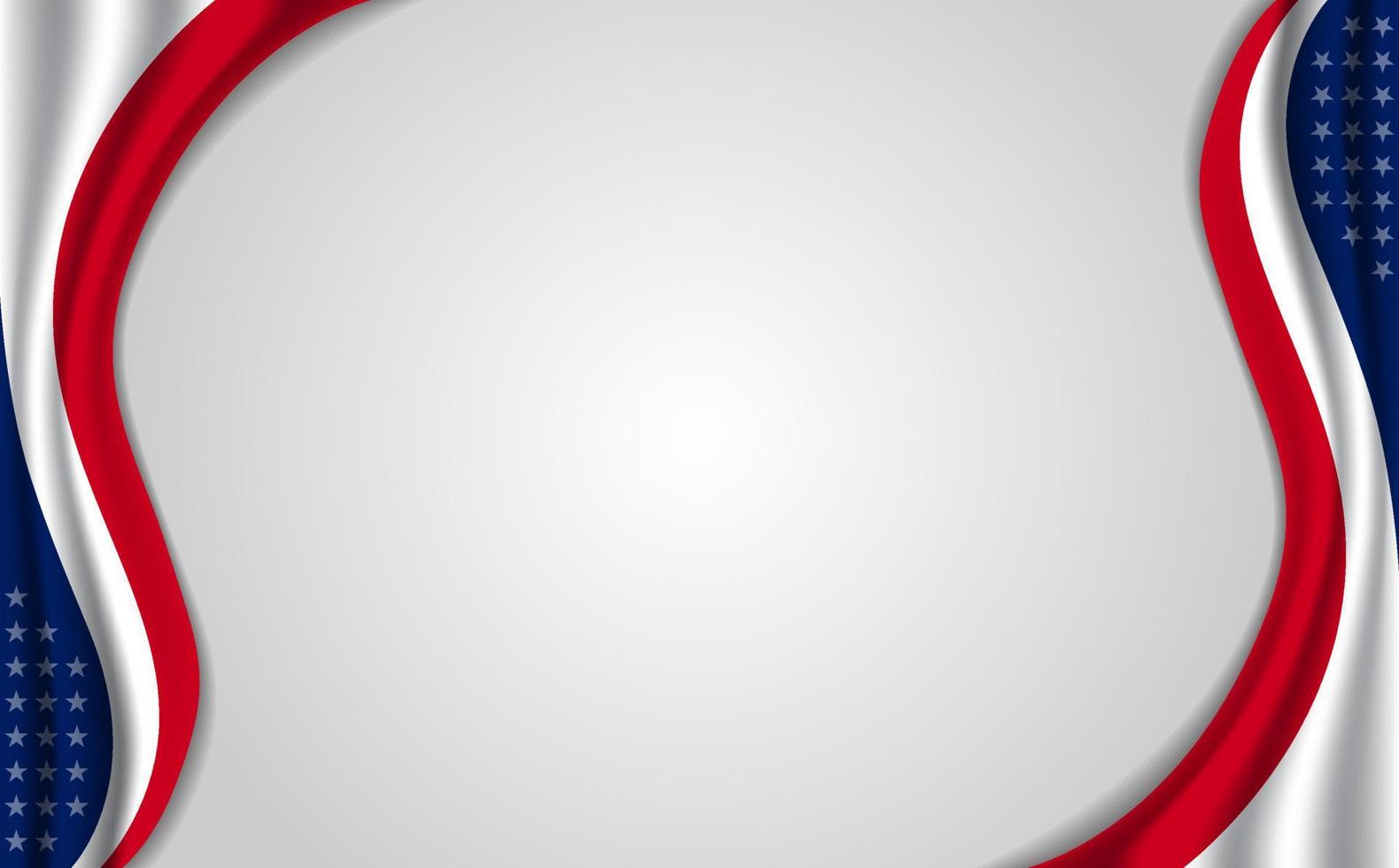 Blank space united states flag background vector