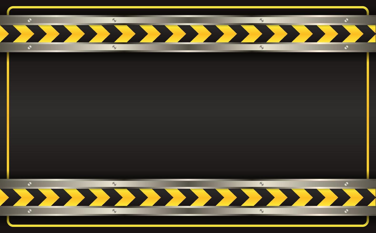 black construction background with safety black line vector