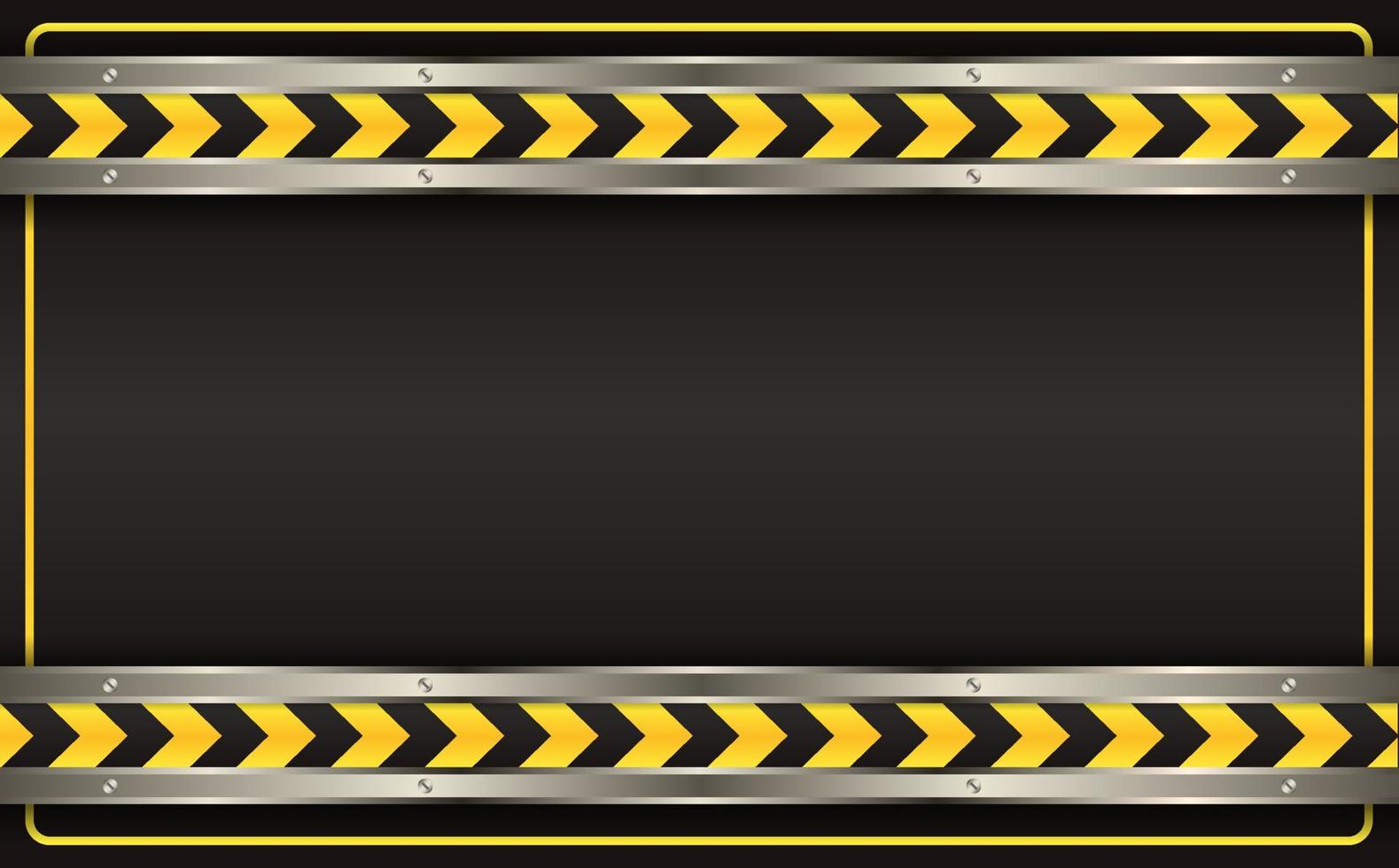 black construction background with safety black line vector