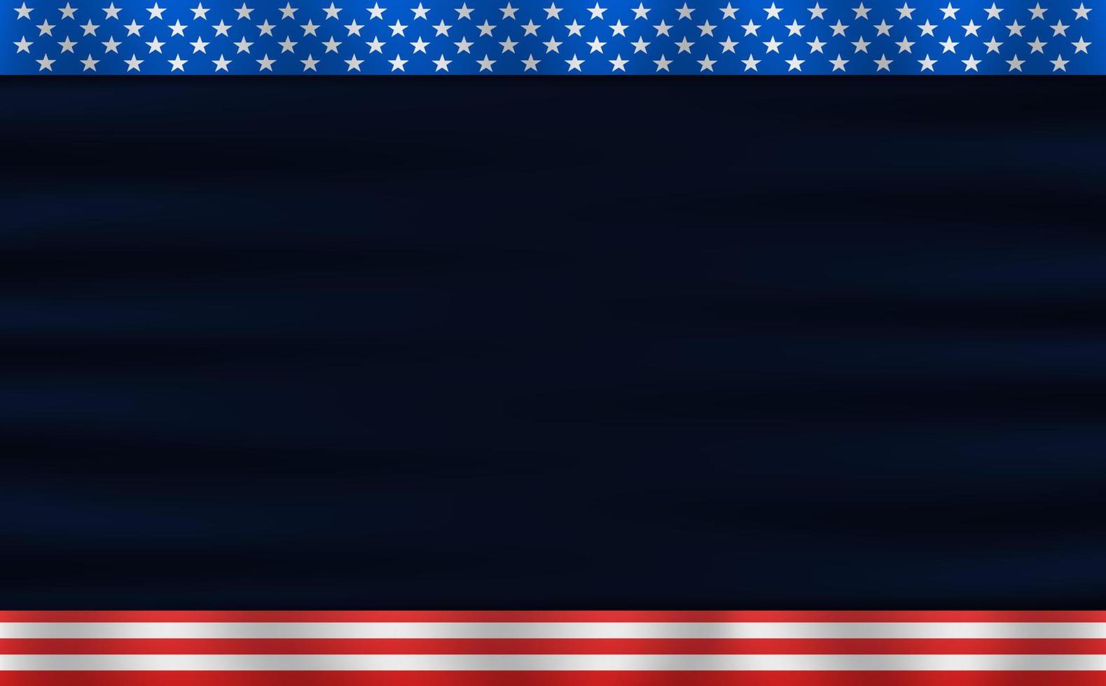 Blank space united states flag background vector