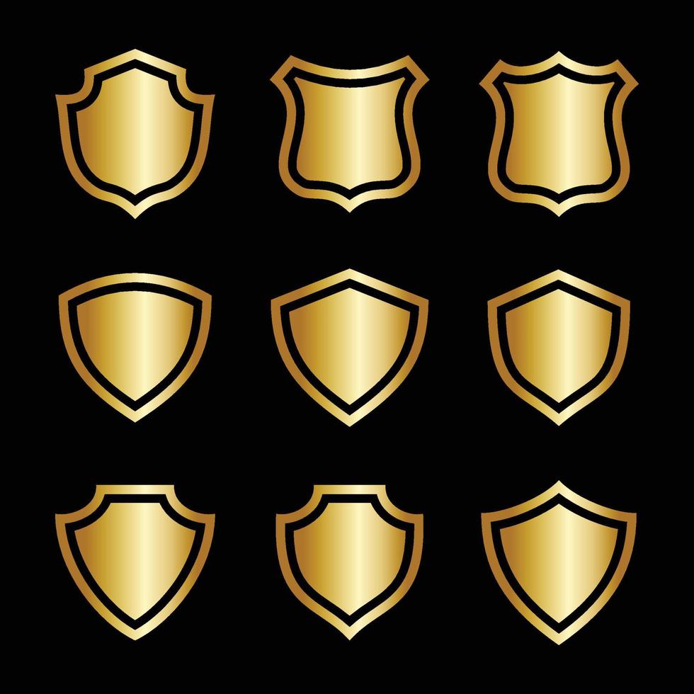 Gold Vector Shield 6208838 Vector Art at Vecteezy