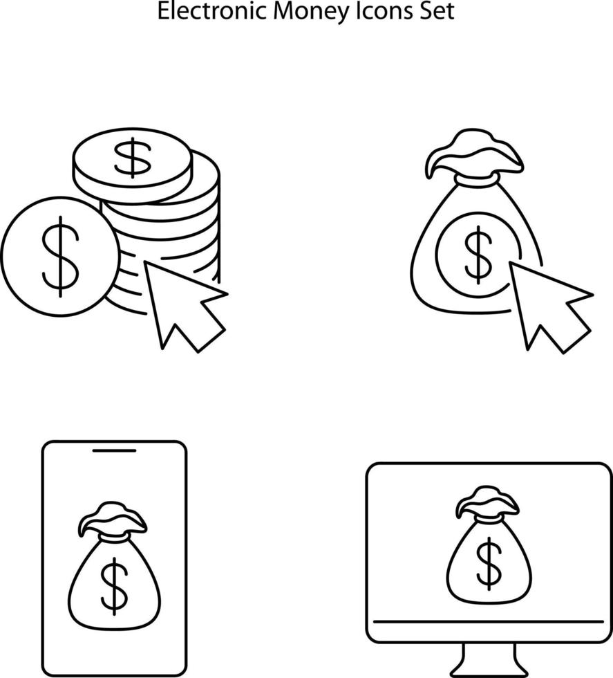 Purchase line icon. Electronic goods. Isolated vector illustration.  Refund small percentage of money into credit card after purchasing electronics. Cashback service concept.