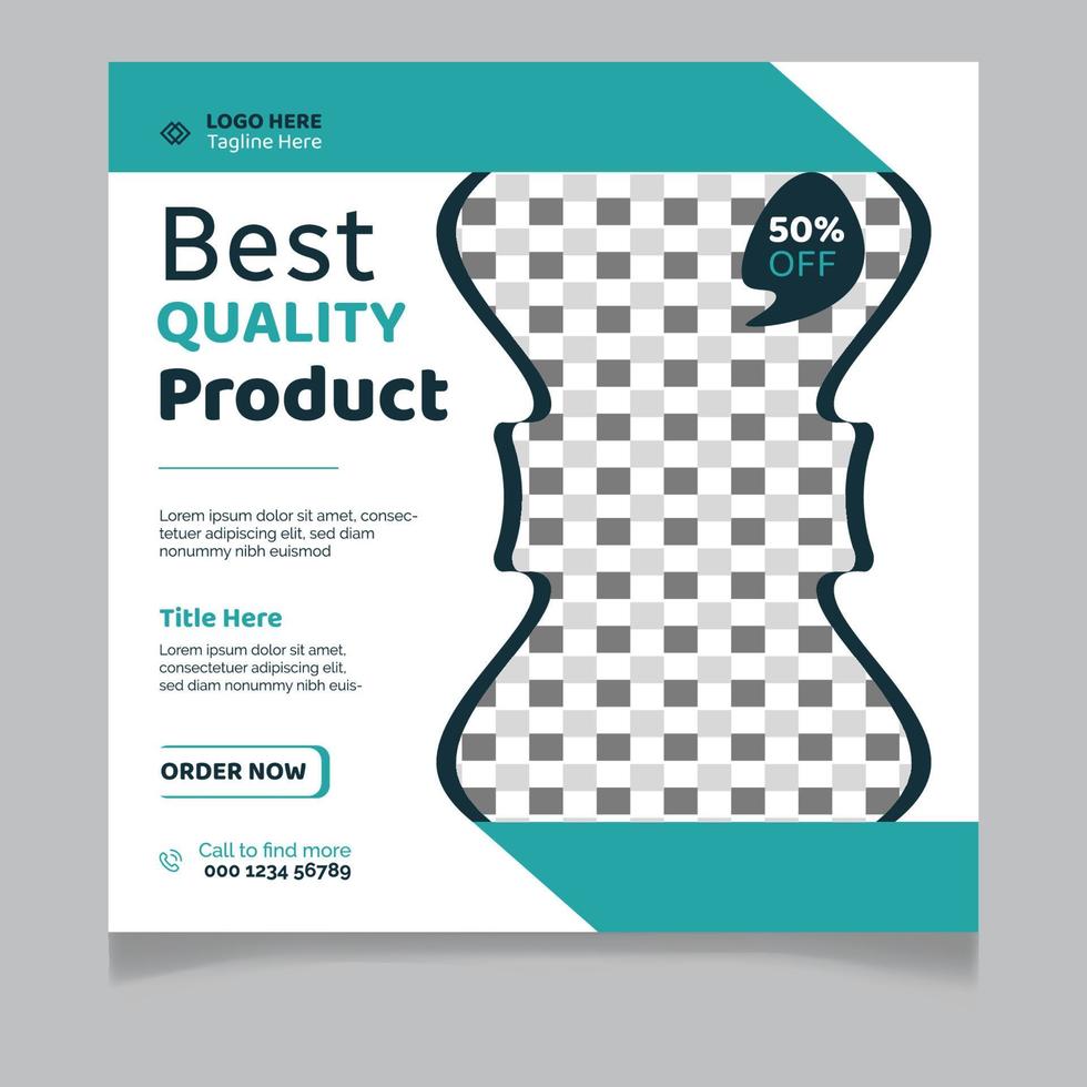 Best Quality Product Social Media Post T vector