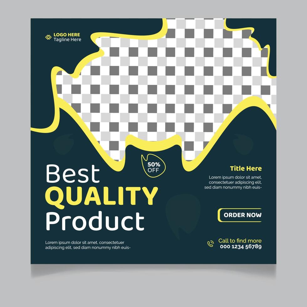 Best Quality Product Social Media Post T vector