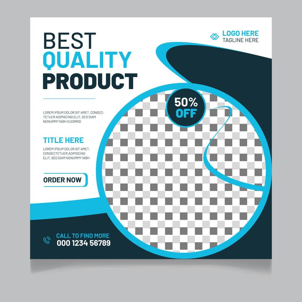 Best Quality Product Social Media Post T vector