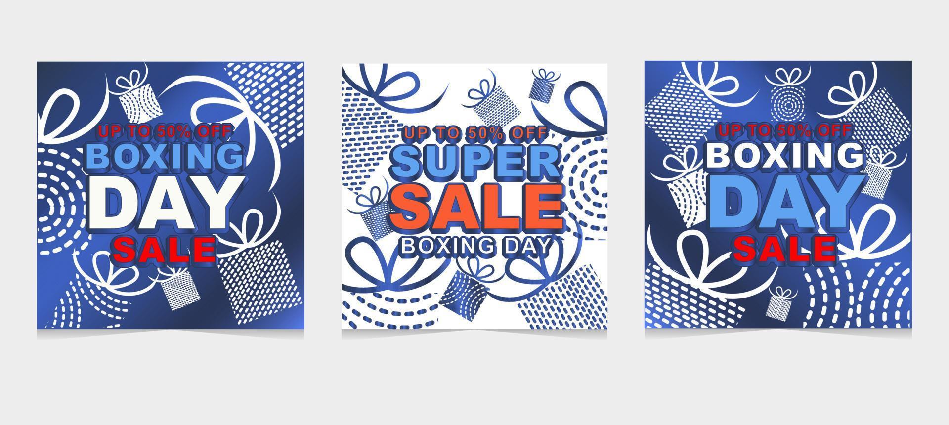 Boxing Day sale vector