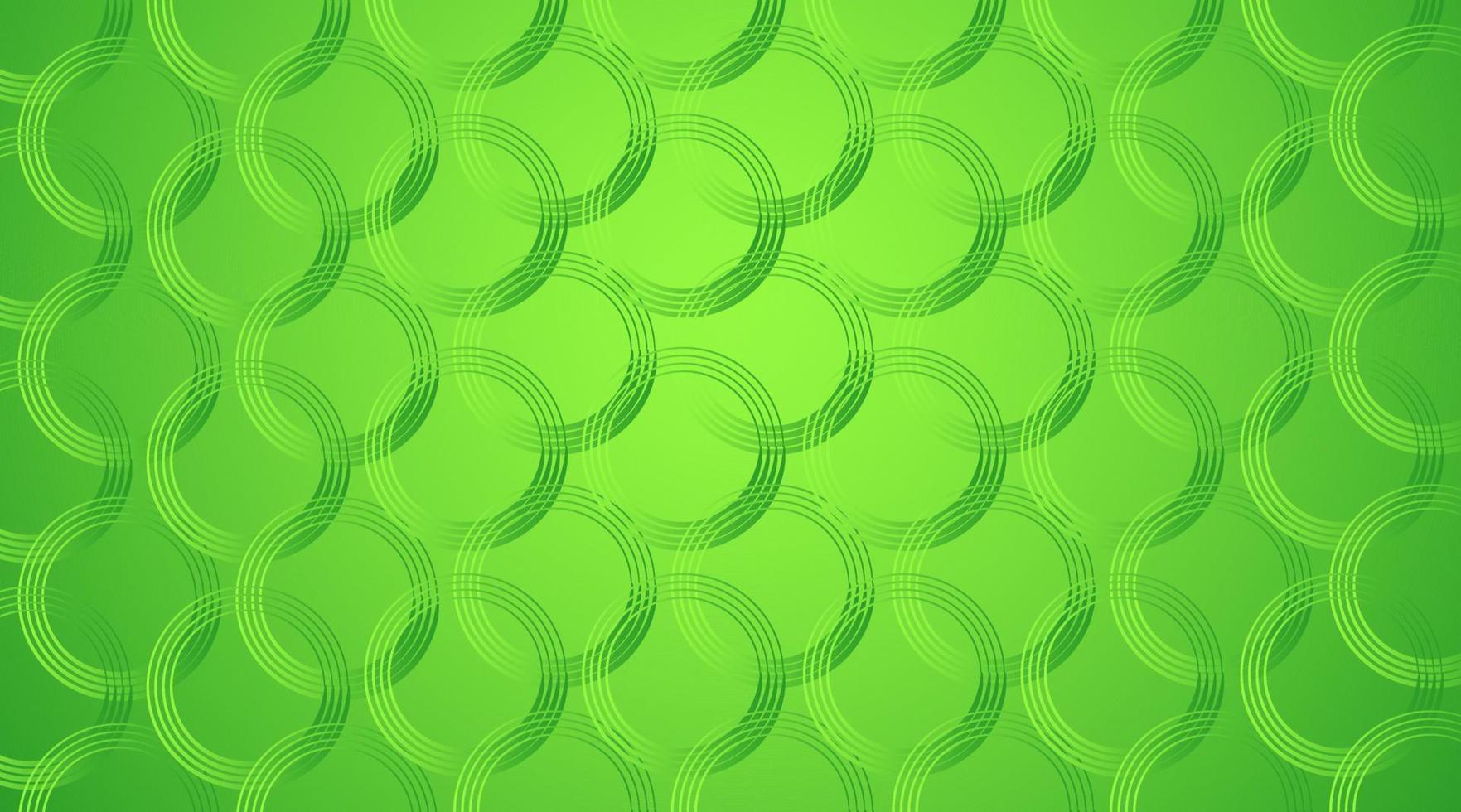 Nature green gradient circles backdrop vector