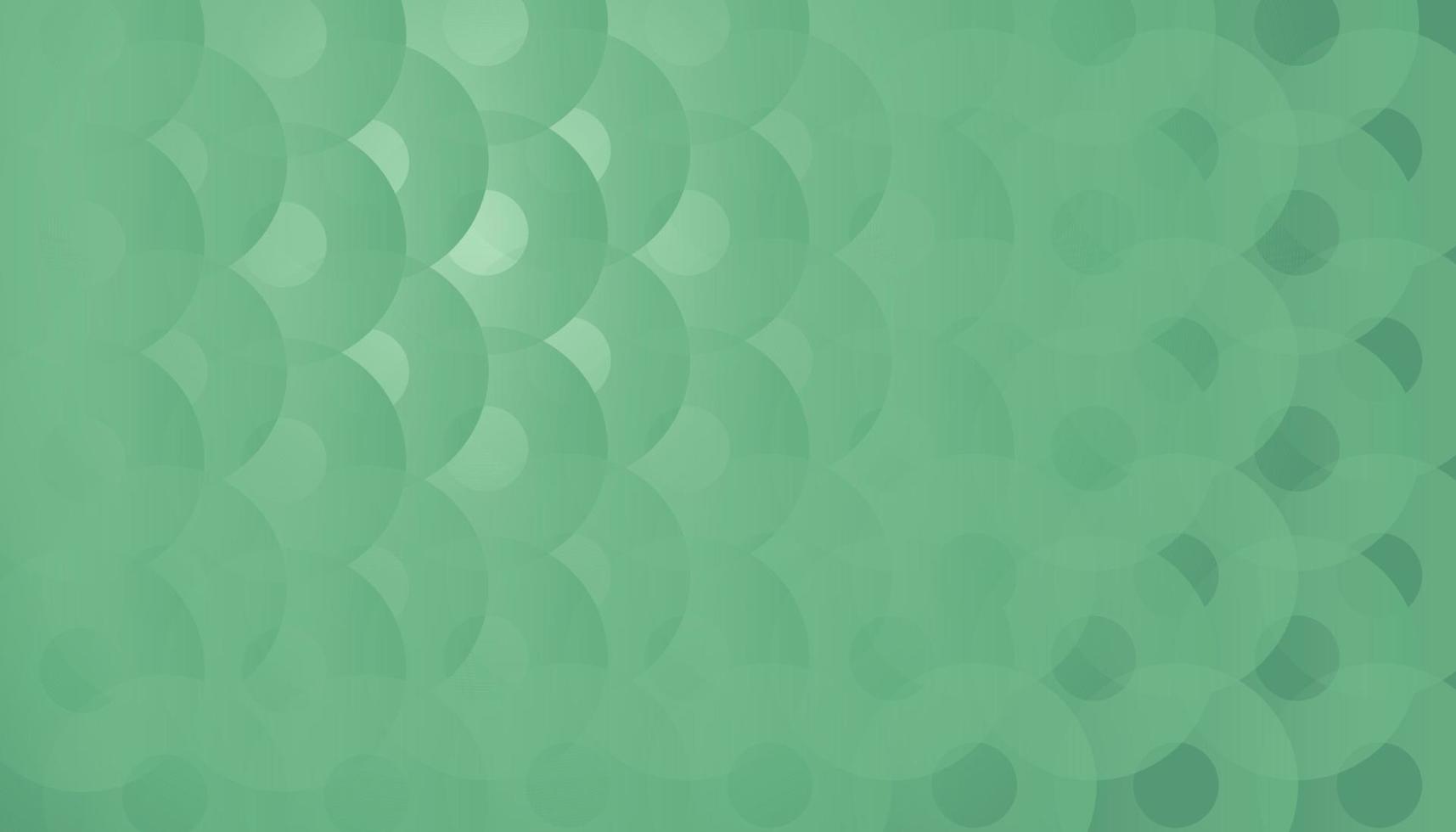 Nature green gradient circles backdrop vector