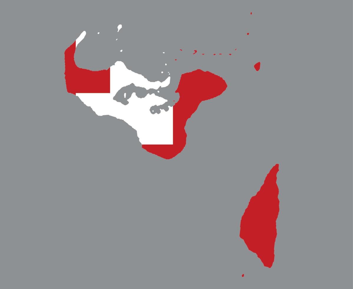 tonga bandera nacional oceanía emblema mapa icono vector ilustración diseño abstracto elemento