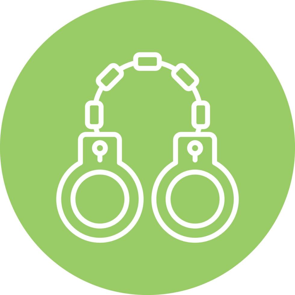 Handcuffs Icon Style vector