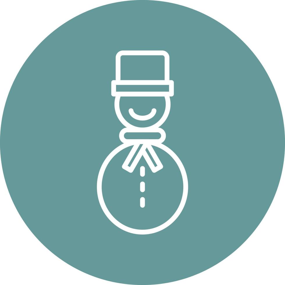 Snowman Icon Style vector