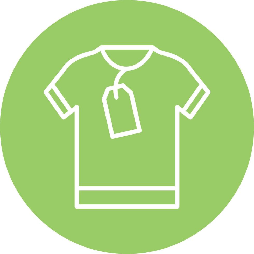 estilo de icono de venta de camisa vector