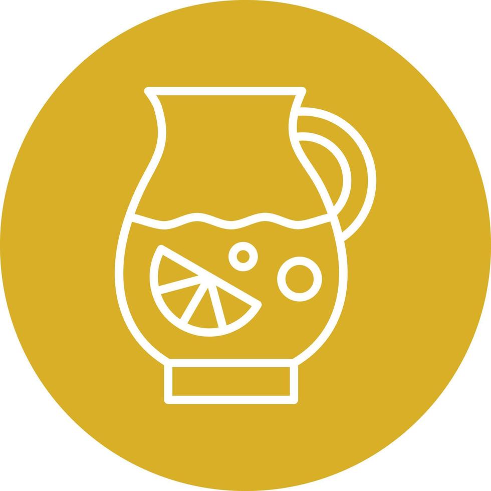 estilo de icono de limonada vector