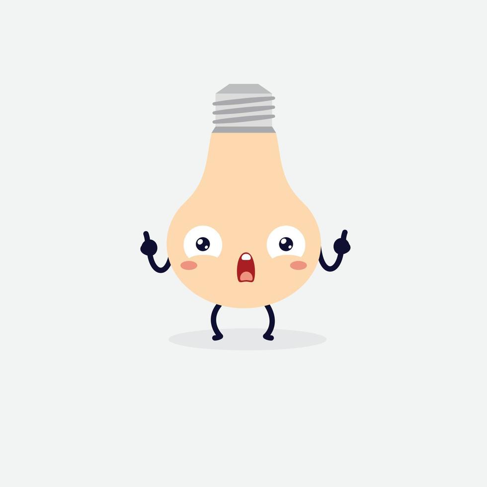 lamp character. lamp icon. lamp logo. bulb logo. bulb icon. bulb character vector