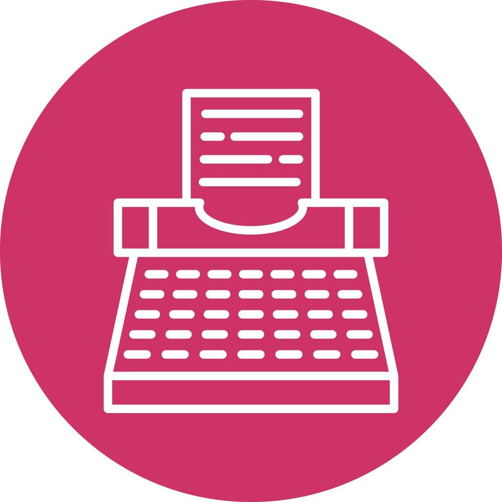 Typewriter Icon Style vector