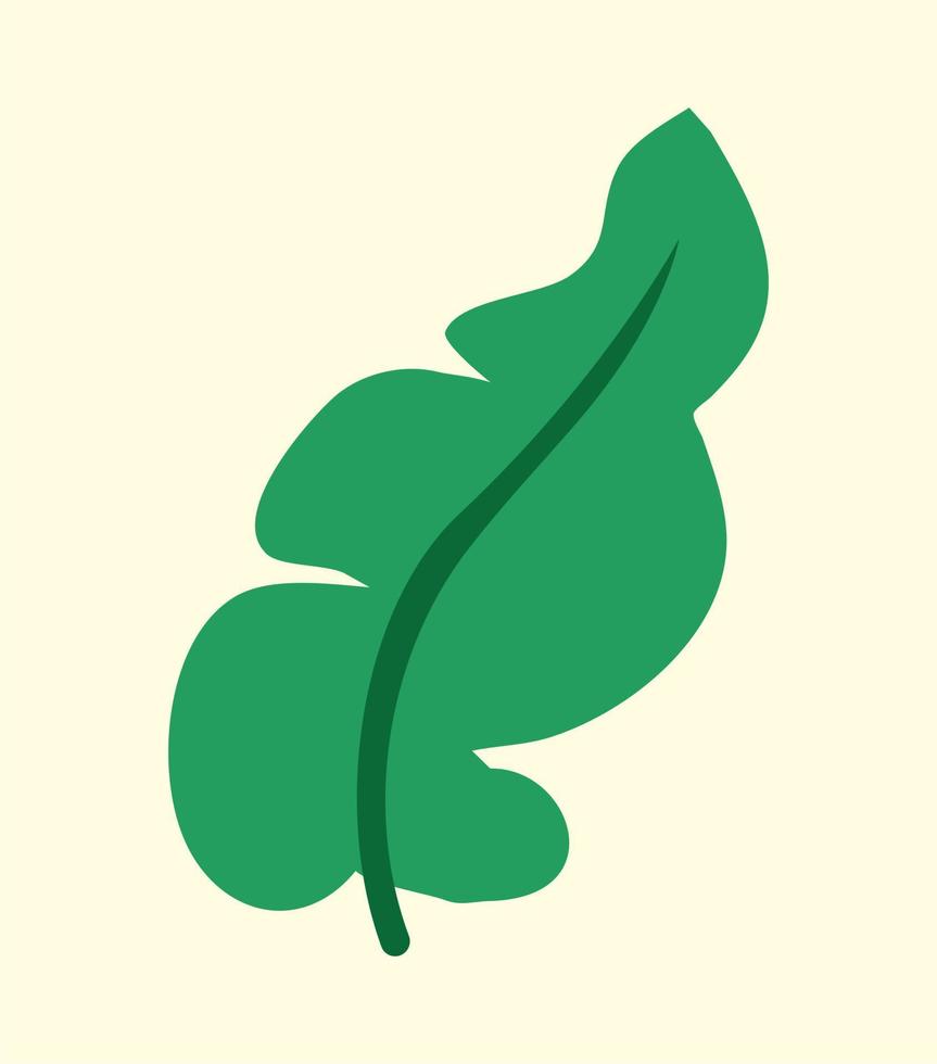 hoja de plátano verde vector