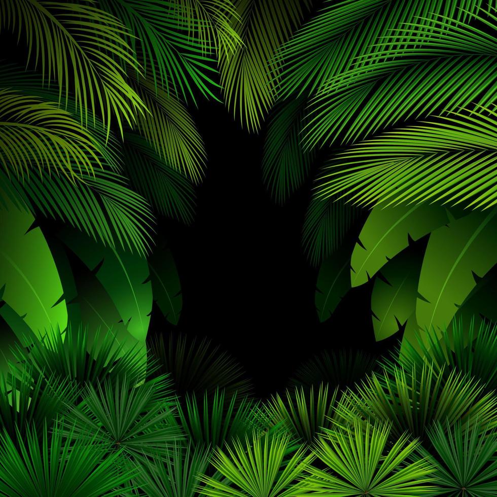 patrón exótico con hojas tropicales background.vector vector